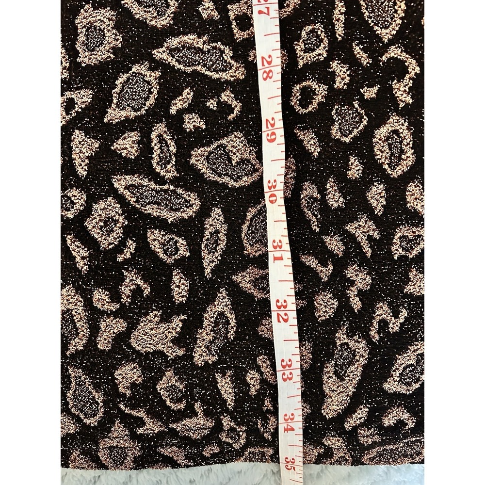 Forever 21 Plus 0X Leopard Slip Dress Metallic Copper Grunge Party Clubwear Y2K - Picture 11 of 11
